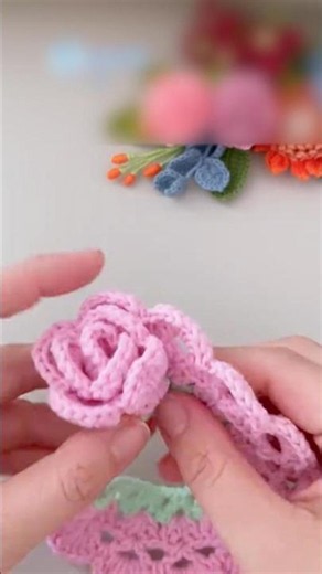 How‑To: Assemble a Crochet Rose 🌹 | Roll‑Up Flower Tutorial