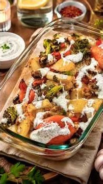 Easy Roasted Vegetable Bake 🥦🥔 | Healthy & Delicious Oven Recipe #cooking