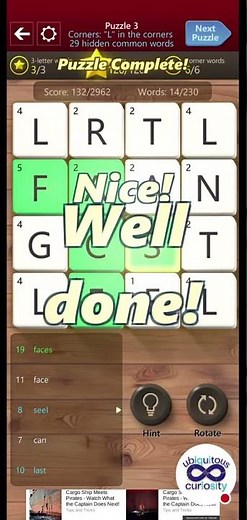 Wordament Puzzle 3 part 2: 3-Letter Words, 120 Points & 6 Corner Word Challenge Live!