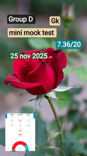 #group D mini mock test short analysis video