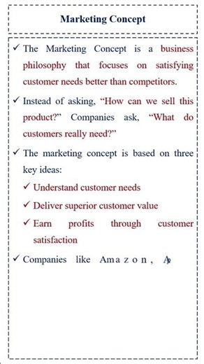 What is the Marketing Concept? | Customer-Centric Philosophy #marketing #marketingstrategy