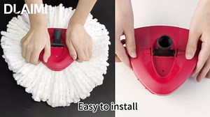 Mop Heads Replacement for Ocedar, Mop Replace Head for Ocedar EasyWring 1 Tank, Microfiber Spin Mop Refills, Include 3 Spin Mop Replacement Head Deep Cleaning Machine Washable with 2 Scrubber Mop Head