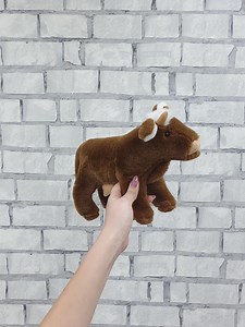 Vintage Stuffed Brown Cow Plush Toys 12" Collectible Childrens Animal Kids Baby Toy - Etsy