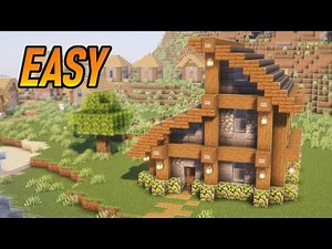 🪵 Minecraft Wooden House Tutorial | Easy & Stylish Design for Beginners!