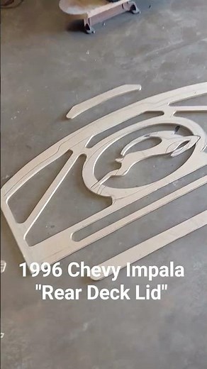 1996 Chevy Impala Rear Deck Lid w/ Brake Light Delete #chevys #impala #custom #reardeck