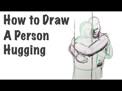 How to Draw a Person Hugging (with instruction)