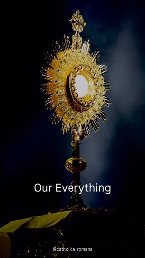 Catholica Romana on Instagram: "The Divine Praises are recited at the end of adoration after the Benediction. The Divine Praises prayer can also be recited privately in Eucharistic adoration. When the Divine Praises prayer is prayed publicly, the leader prays and the recitation is then repeated by the adorers. The Divine Praises prayer is recited to make reparation for irreverent words and blasphemies committed against God and His Divine name, His Most Holy Mother, His angels and the saints. Div