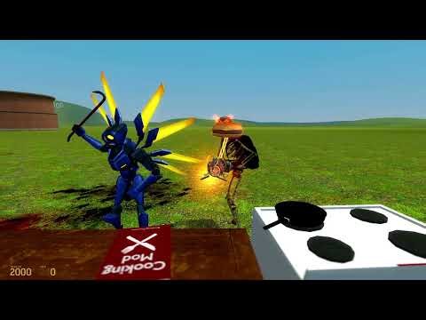 experimentando en gmod --mod de cocina--