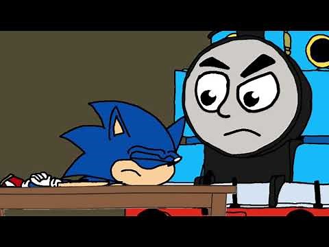 Thomas and friends the sonic saga, Sonic introduces himself (Dominic lines and description)