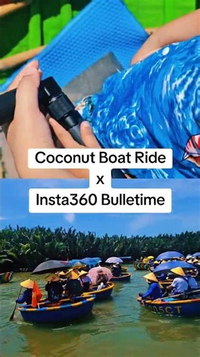 Coconut Boat Ride X insta360 Bullet time🤳🤳🤳#Bullettime #insta360 #coconutboatride #travel #trend