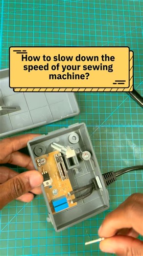 ABC SEWING on Instagram: "How to slow down the speed of your domestic sewing machine? #sewing #sewingblogger #sewsewsew #howto #sewingtutorial"