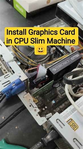 😃How to Intall Graphics Card in machine cpu #shortsfeed