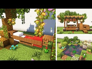 25+ Garden Build Ideas in Minecraft! | Outdoor Build Hacks