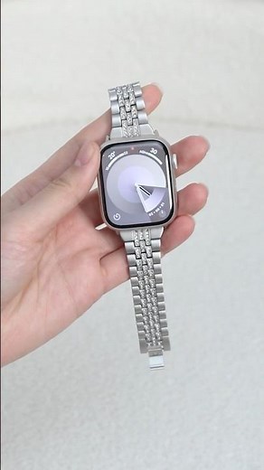 Apple Watch Series 9 starlight unboxing and updating its look✨🫶🌷