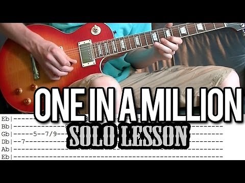 Guns N'Roses - One In A Million Solo Lesson (With Tab)