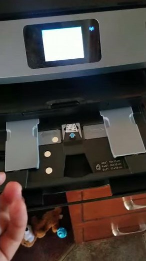 How to load regular paper into the HP Envy photo 7155