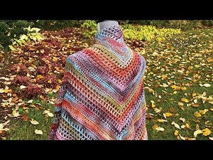 Easy Crochet Wrap Shawl Melange