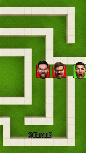 MAZE CHALLENGE Monsters vs Ronaldo 😭💔