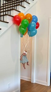 55M views · 292K reactions | Balloons FLOAT baby!!! 來 Mom and dad...