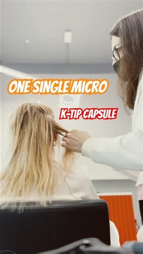 One Micro K-Tip Capsule = Invisible Long Hair