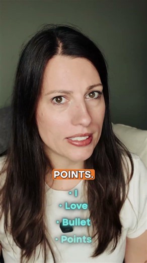 BULLET. POINT. YOUR. ANSWERS