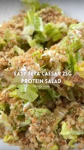 Feta crumb caesar salad the ultimate easy girl dinner idea
