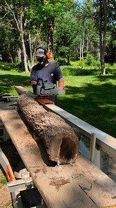 132K views · 553 reactions | Black Walnut! Slabbed with my STIHL MS 661, Logosol F2+ from Fox Forestry LLC, and a Granberg International ripping chain. Lungs protected with RZ Mask’s M3. Use code ‘foxridgeslabs’ to save $150 on a Logosol F2 with Fox Forestry, 10% on Granberg’s website, and 15% on RZ Mask’s website. #granberg #chainsawmill #logosol #rzmask #blackwalnut #woodwork #workhard #stayhumble | Fox Ridge Slabs | Facebook