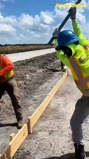 Highway construction site