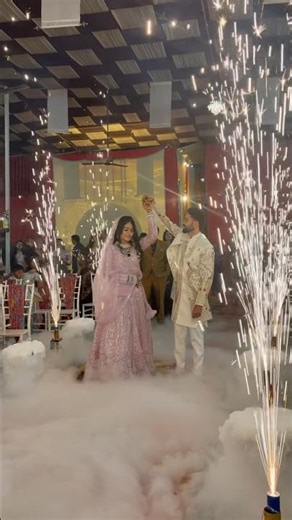 Wedding Entry || Bride Groom Wedding Entry || Pyro Smoke Entry || #couple #wedding #love #ytshorts
