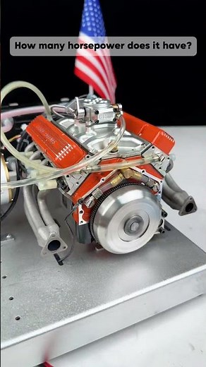 V8 four-stroke gasoline engine model kit #miniengine #usa #modelkit #gasolineengine #V8engine