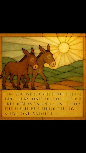 Christian freedom is not the liberty to live selfishly—it’s the power to live selflessly. Paul reminds the Galatians that their freedom in Christ is not a license to indulge the flesh, but a calling to love. When Jesus set us free, He freed us from sin’s dominion, from condemnation, and from striving to earn God’s favor. But He also freed us for something—to love others as He has loved us. True freedom expresses itself in service, not self-centeredness. Serving one another in love reflects the h