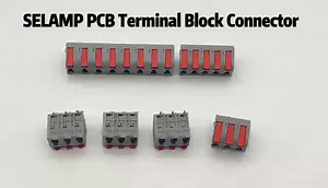 PCB Wire Terminal Block Lever Wire Connectors Push Splice 3/5/8 Way Quick Connect Pitch 5.0mm PCB Ire Terminal Block Connector
