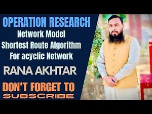 Shortest Route Algorithm for acyclic Network