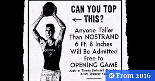 1946: Ossie scores the first NBA basket