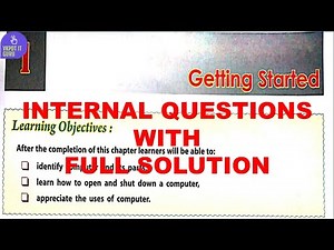 DAV CLASS 3 COMPUTER CHAPTER 1 | GETTING STARTED | QUESTION ANSWER | INTERNAL QUESTION | NOTES #dav