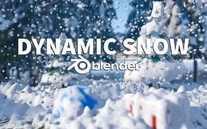 Blender 2.8 教程 实时动态雪景制作