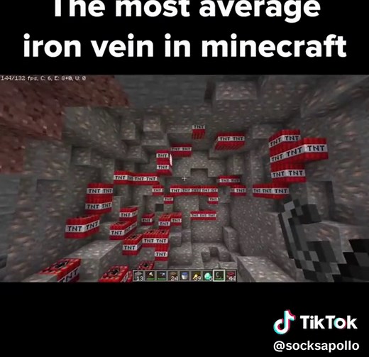 Minecraft Iron Vein Exploration