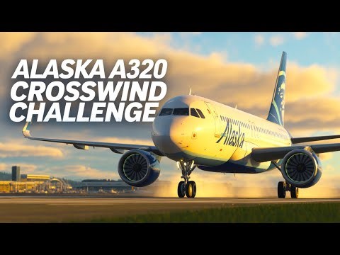 PERILOUS Crosswind Landing: Airbus A320 Alaska Airlines at Seattle-Tacoma