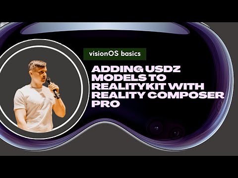 visionOS basics: add USDZ model into RealityKit using Reality Composer Pro