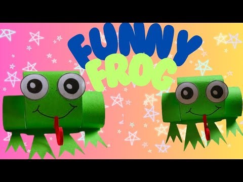 How to make paper frog/easy paper craft/paper toy/fun craft/step by step tutorial/Craft it simply