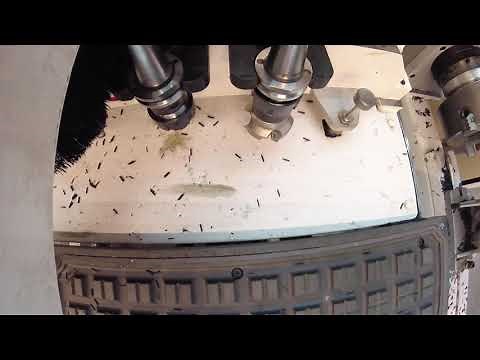 FMT 4x8 Patriot CNC Router Cutting UHMW Plastic