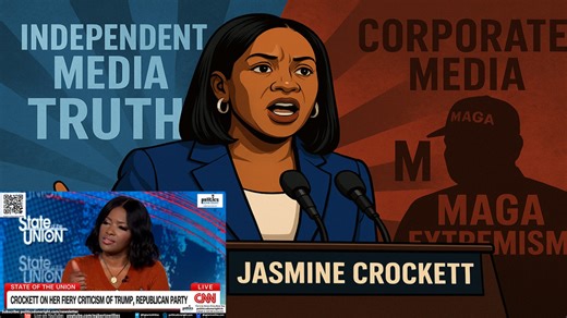 Jasmine Crockett flips the script on a CNN host by schooling the derelict media.