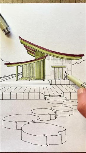 A vanishing point, perspective, full video and explanation on my YouTube channel