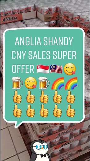 Anglia Shandy CNY 超值优惠在新加坡与马来西亚