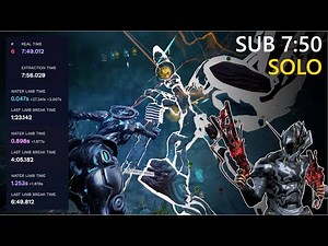 Solo Tridolon 7m49s RT | Warframe