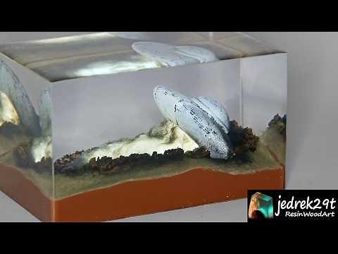 Crafting a Crashed UFO Diorama with Resin Art