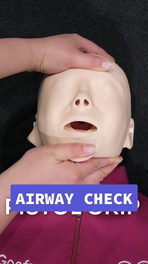 Critical step in our DRSABCD action plan is assessing the airway! #airwaycheck #drsabcd #firstaid #firstaidtraining #cpr #fyp