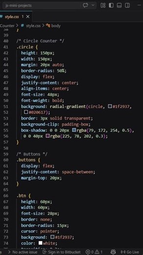 Counter App using HTML CSS JavaScript 🚀