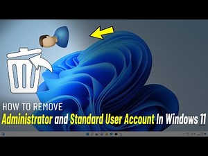 Delete Administrator User Account In Windows 11 | How To Remove Standard user account On Windows 11