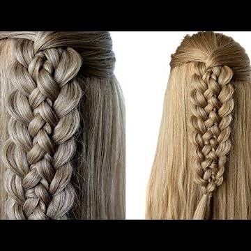 Half Up Back to School Hairstyle - 7 Strand Braid the easy way by Another Braid 😱 Hair Tutorial
